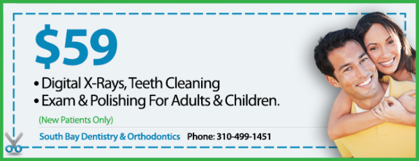 Coupon for $59 dental cleaning, exams & x-rays